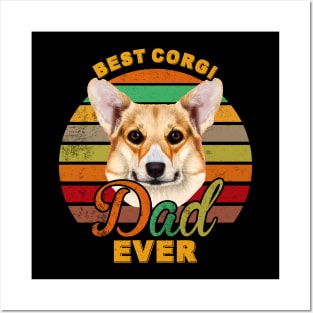 Best Corgi Dad Ever Posters and Art